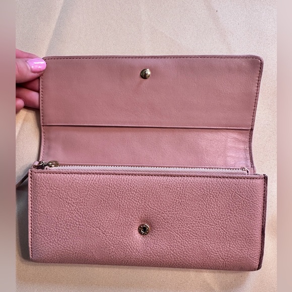 FLASH SALE! ‼️🩷 BURBERRY Blue Label Pink Soft Calf Skin Leather Wallet - Picture 6 of 9